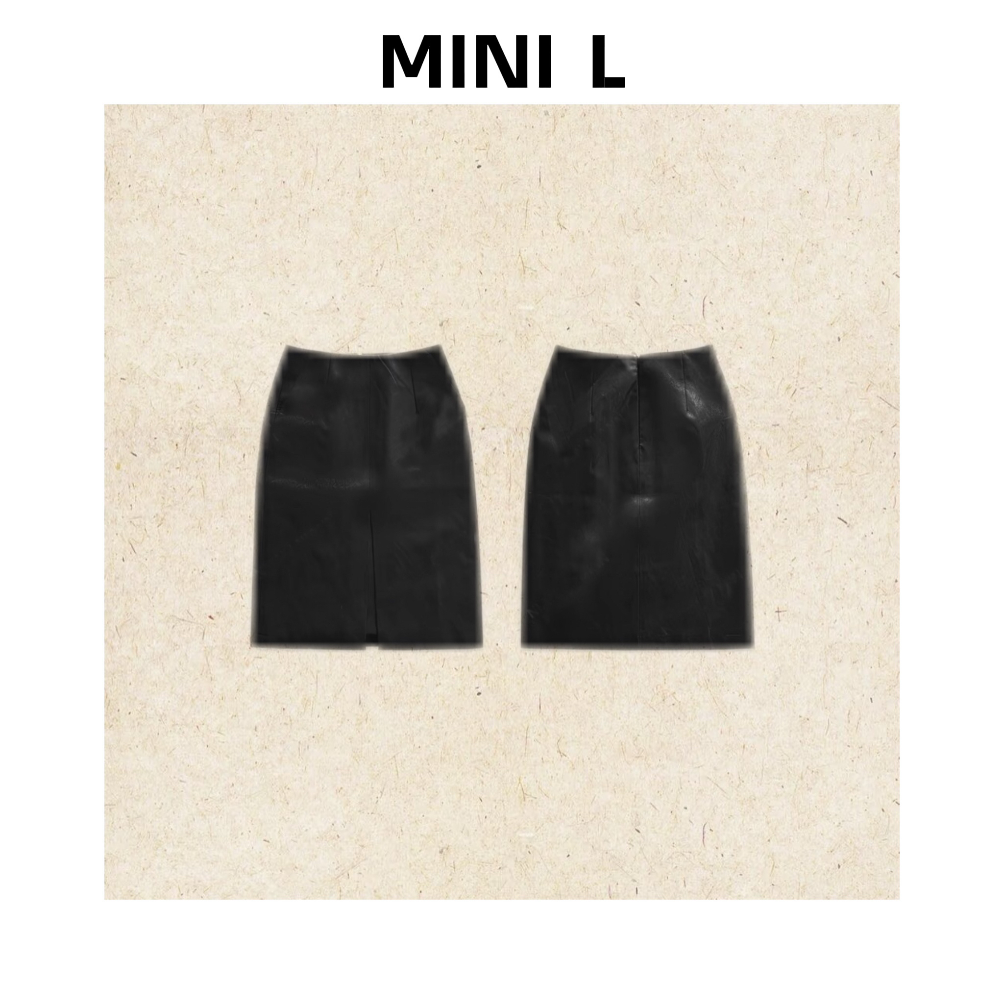 [MINI L]“COCO小姐”绵羊皮量感时髦精皮裙