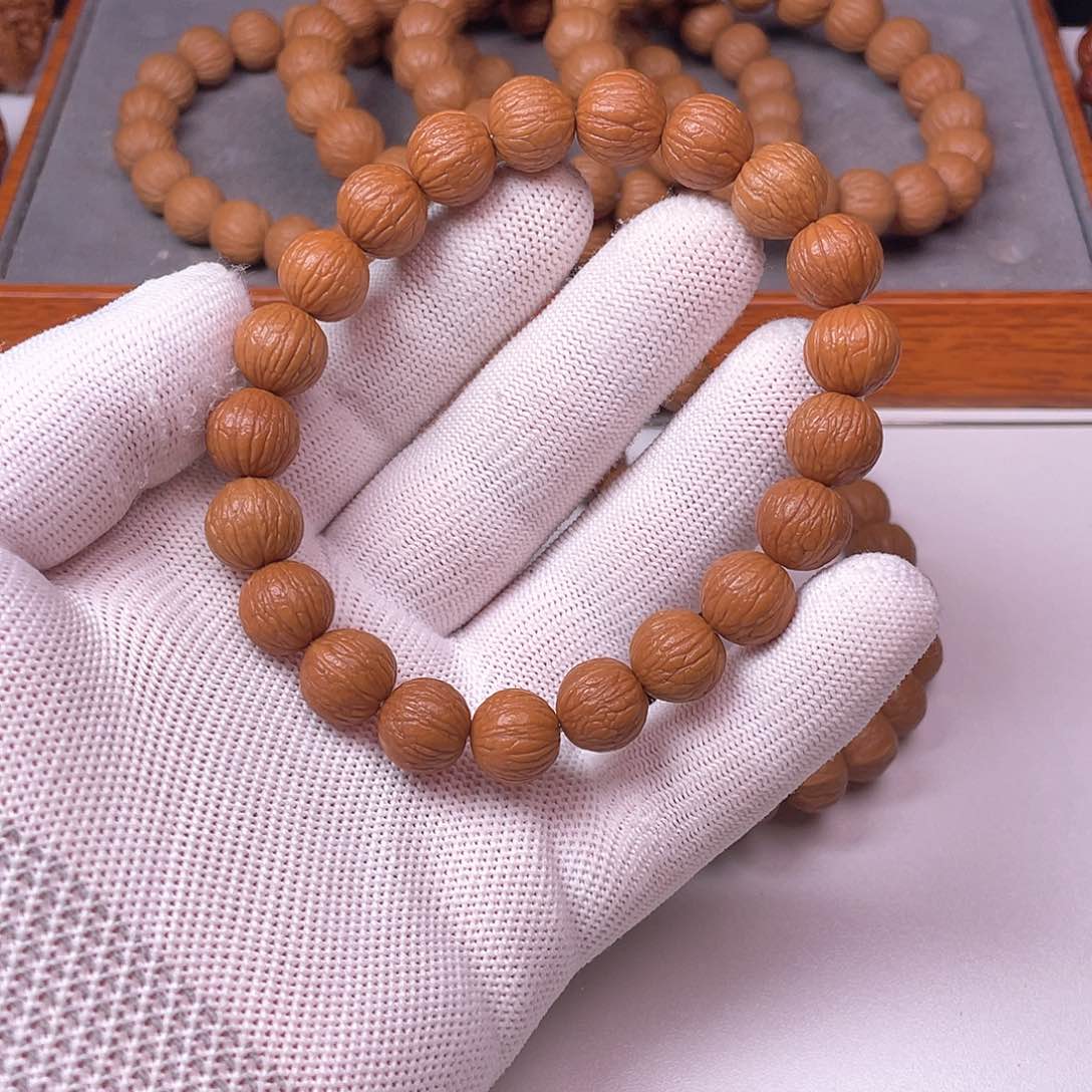 猴头核桃手串P*8凤羽