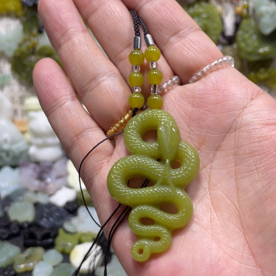 【闪购商品】岫玉颈饰未镶嵌68吊坠