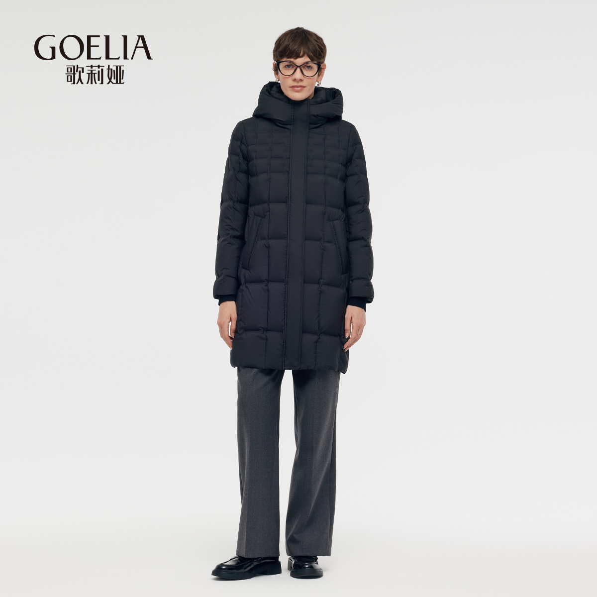 歌莉娅火山岩蓄热鹅绒羽绒服1CCC8C380
