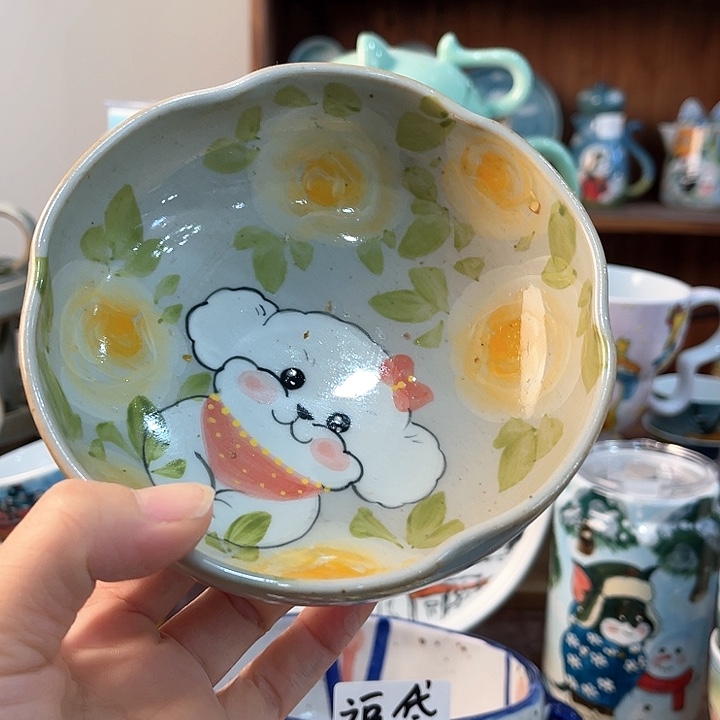 陶景德镇釉下手绘陶瓷 