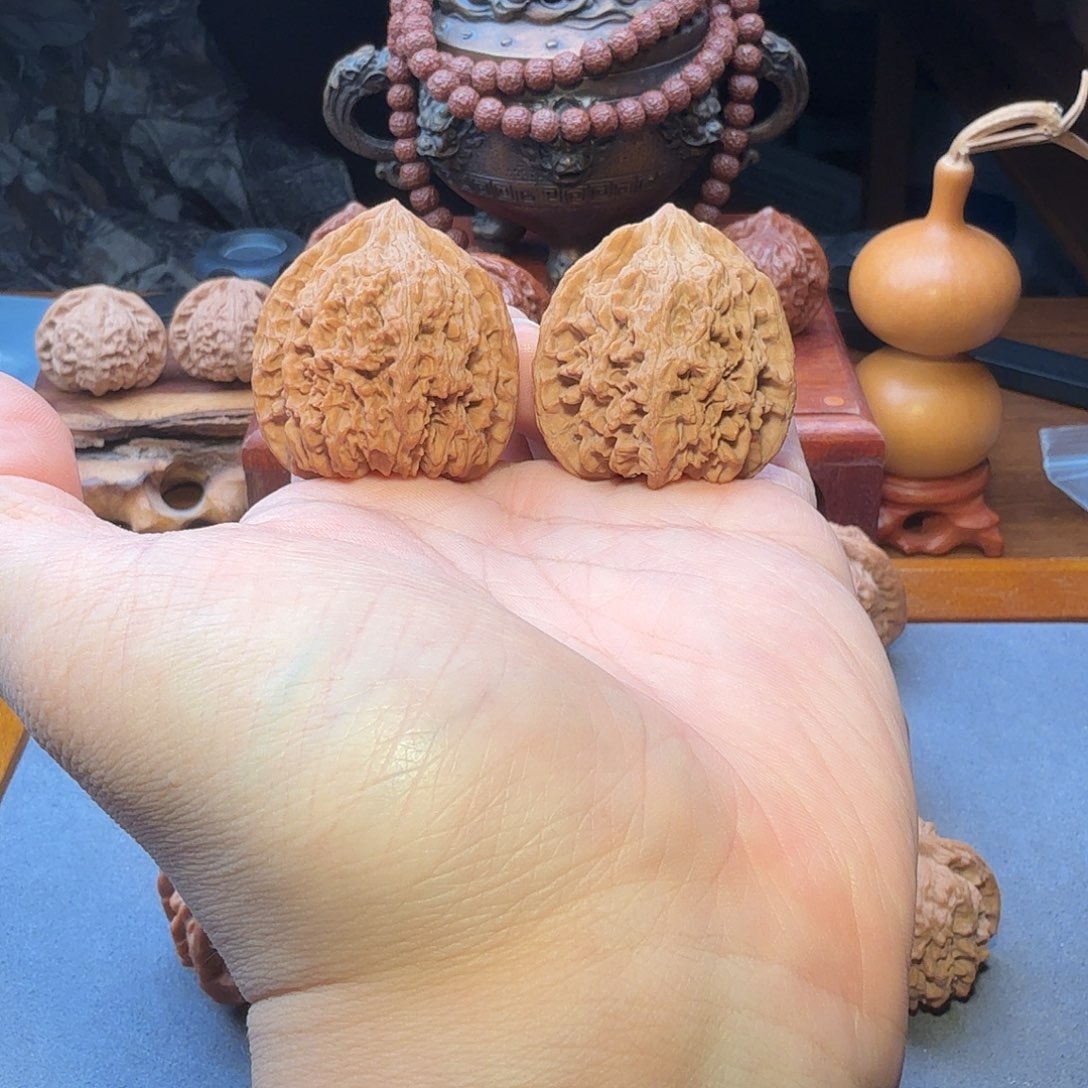 文玩核桃把件37尺寸满天星