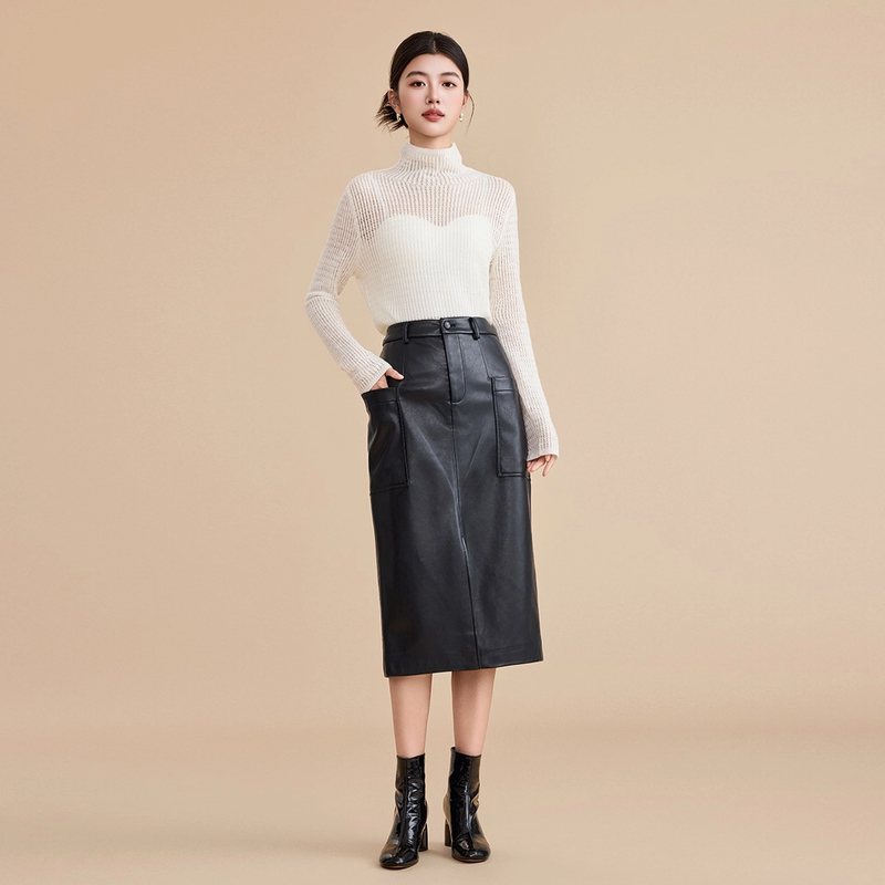 【谷邦L+ 】谷邦GOOBGS 绵羊毛高领毛针织衫女 G4471119-6