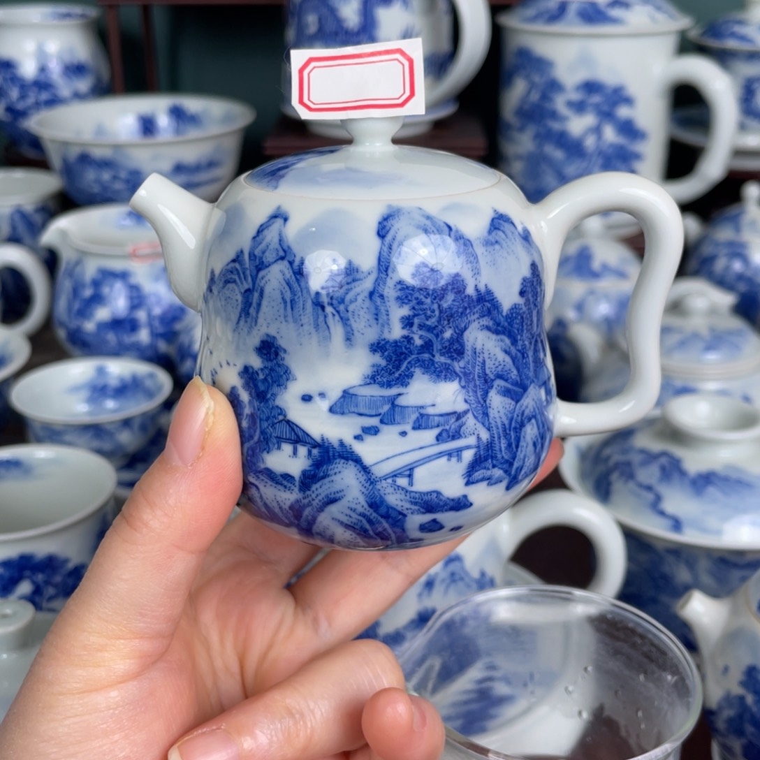 鑫***鸡陶手工手绘青花，青花