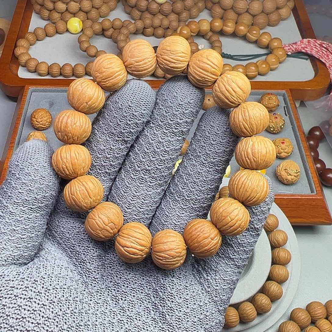 九***！手串猴头核桃原皮无修16同尺土豪