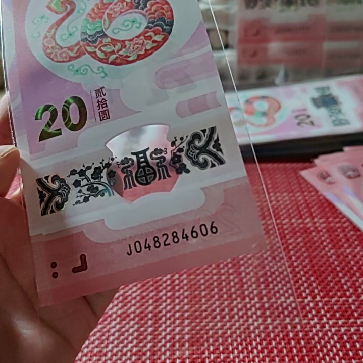 塑料小蛇钞全偶数48280 4606单张