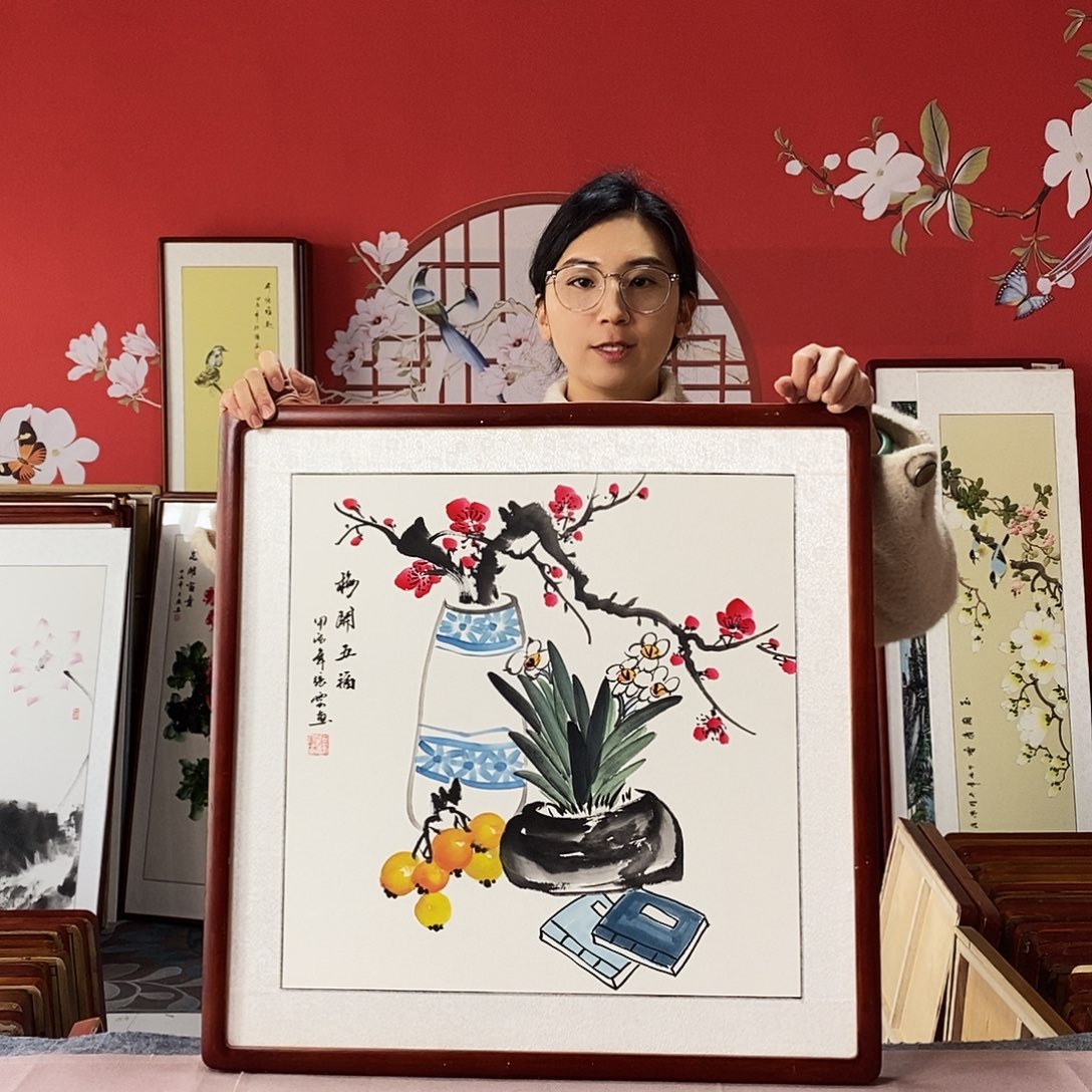 国画手写手绘62✖️62国画作品