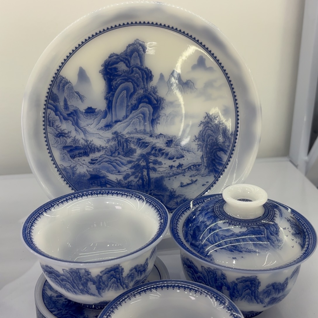 平***山景德镇陶瓷五件套