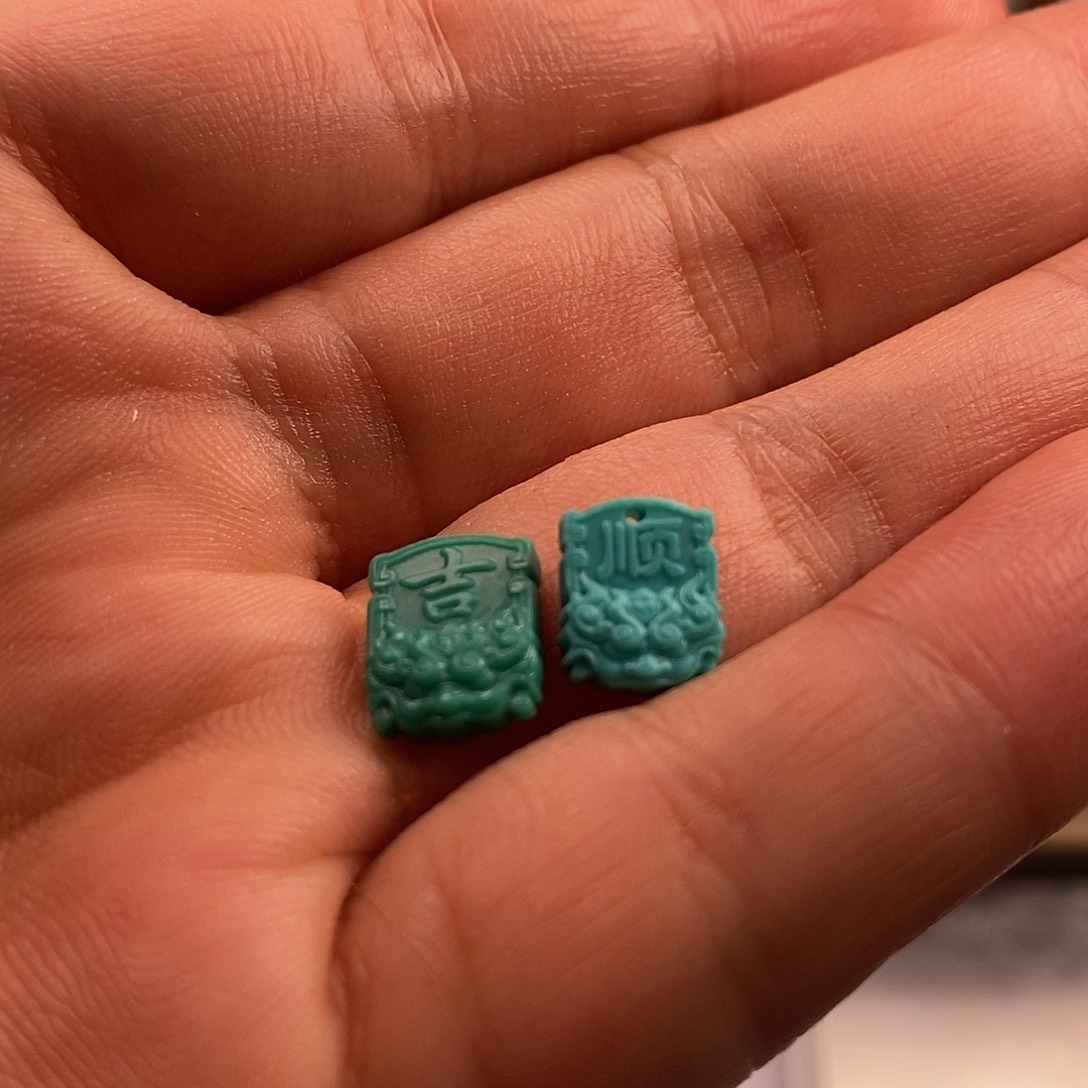 绿松石发饰未镶嵌無*