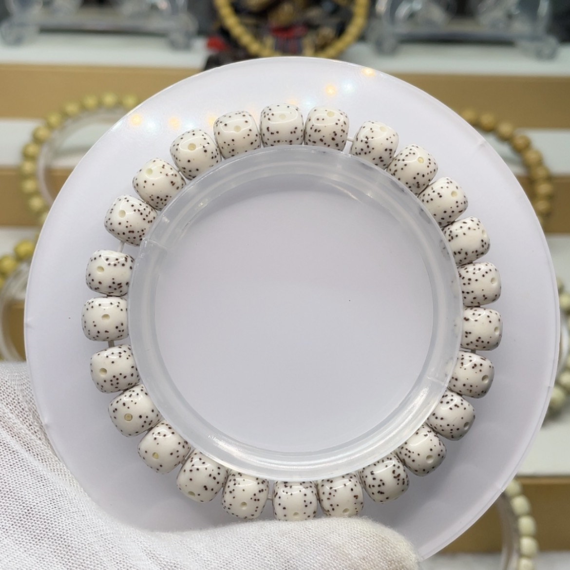 【闪购商品】手串星月菩提原白星点9/8