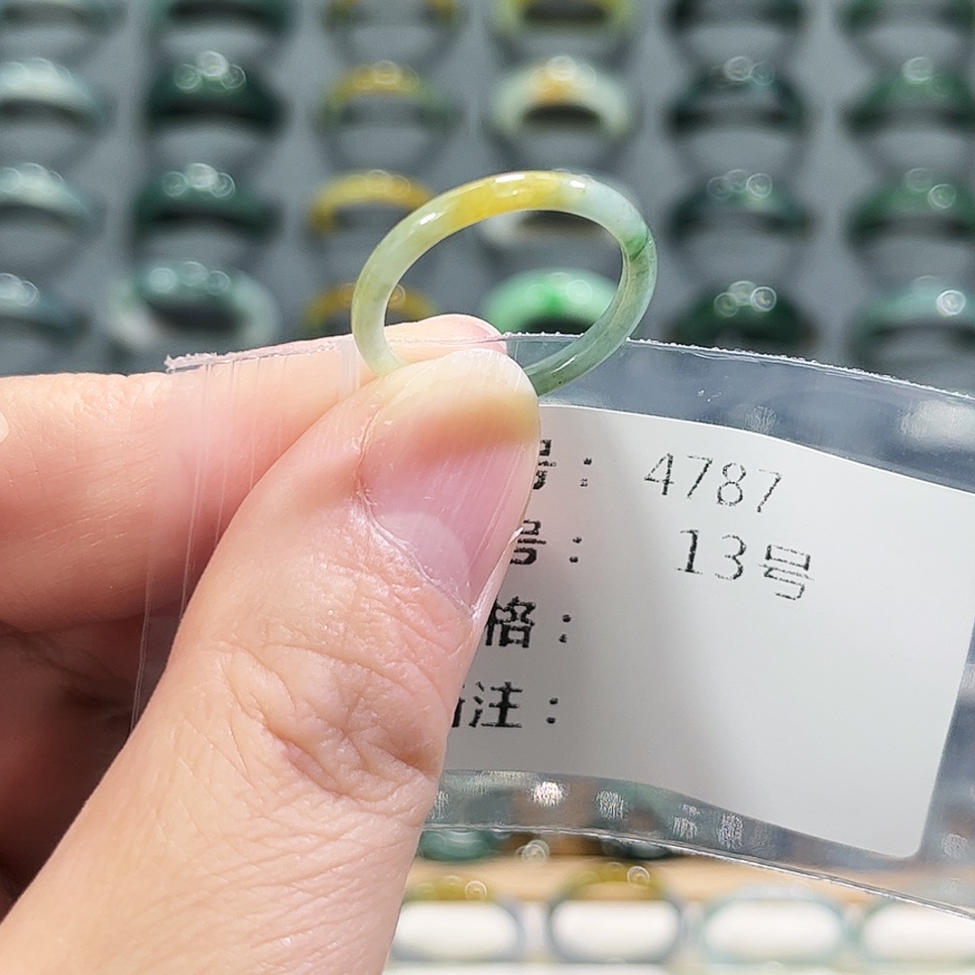 未镶嵌戒指翡翠4787     