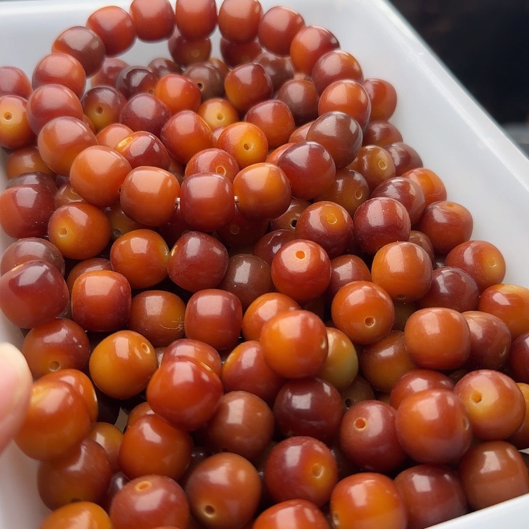 菩提根/象牙果吊坠20 颗冰红茶 14 干磨桶