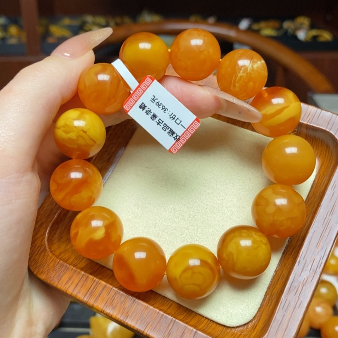 【闪购商品】蜜蜡手链未镶嵌手串