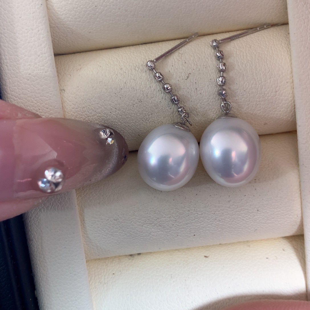 海水珍珠耳饰18K金镶嵌