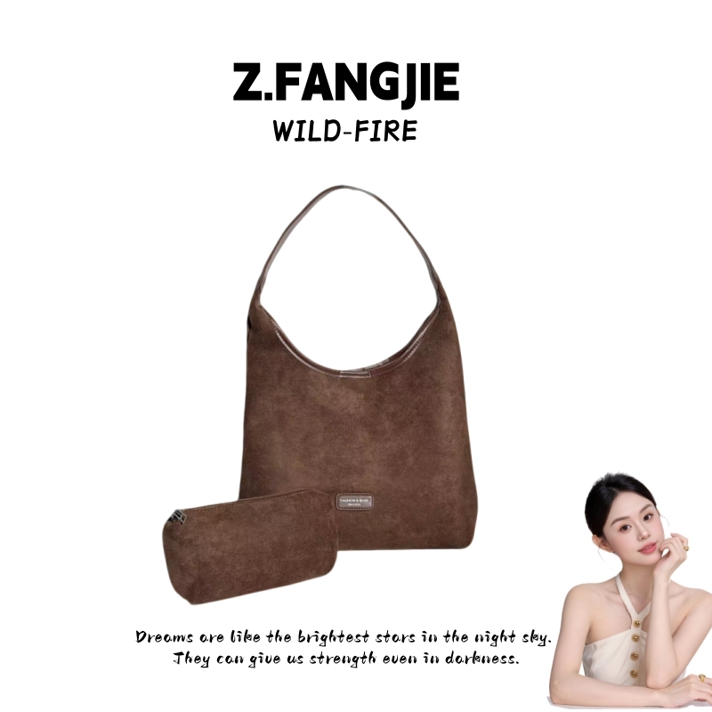 【王者专属】麂皮绒豹纹包包女大容量秋冬单肩子母包高级感托特包