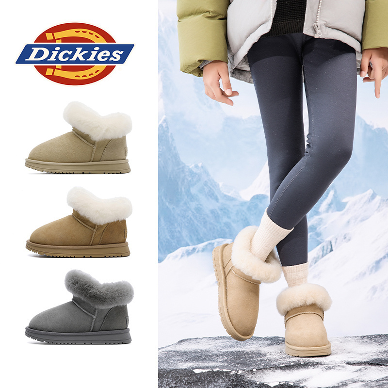 Dickies宝宝时尚休闲厚底百搭舒适保暖秋冬加厚简约毛绒雪地靴