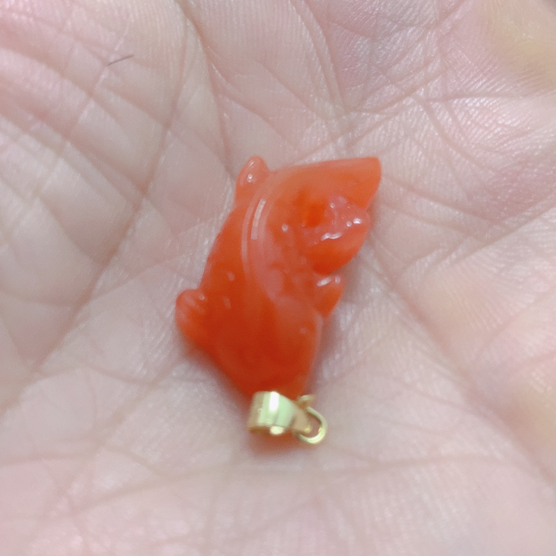 南红玛瑙银S925镶嵌吊坠(不含链)