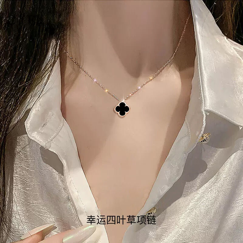 合金项链 四叶草 小香风项链项链金属项链时尚项链项链
