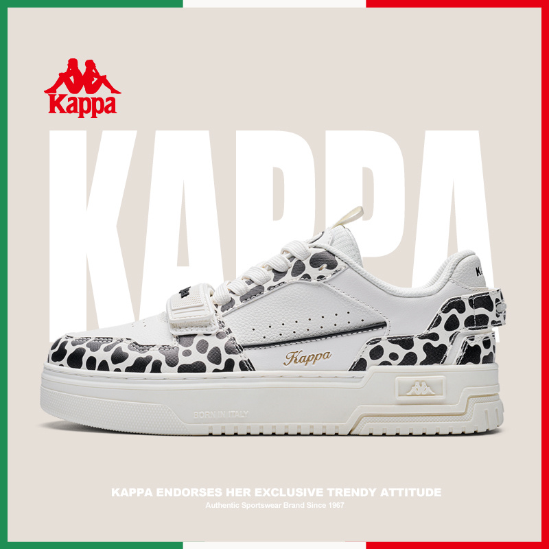 Kappa卡帕女鞋百搭厚底板鞋2025春季新款低帮休闲鞋子K0FW5CC19CJ
