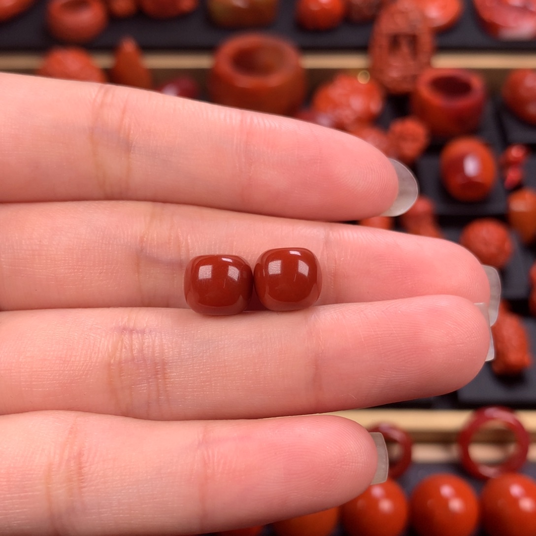 未镶嵌老型9mm南红玛瑙子*鱼