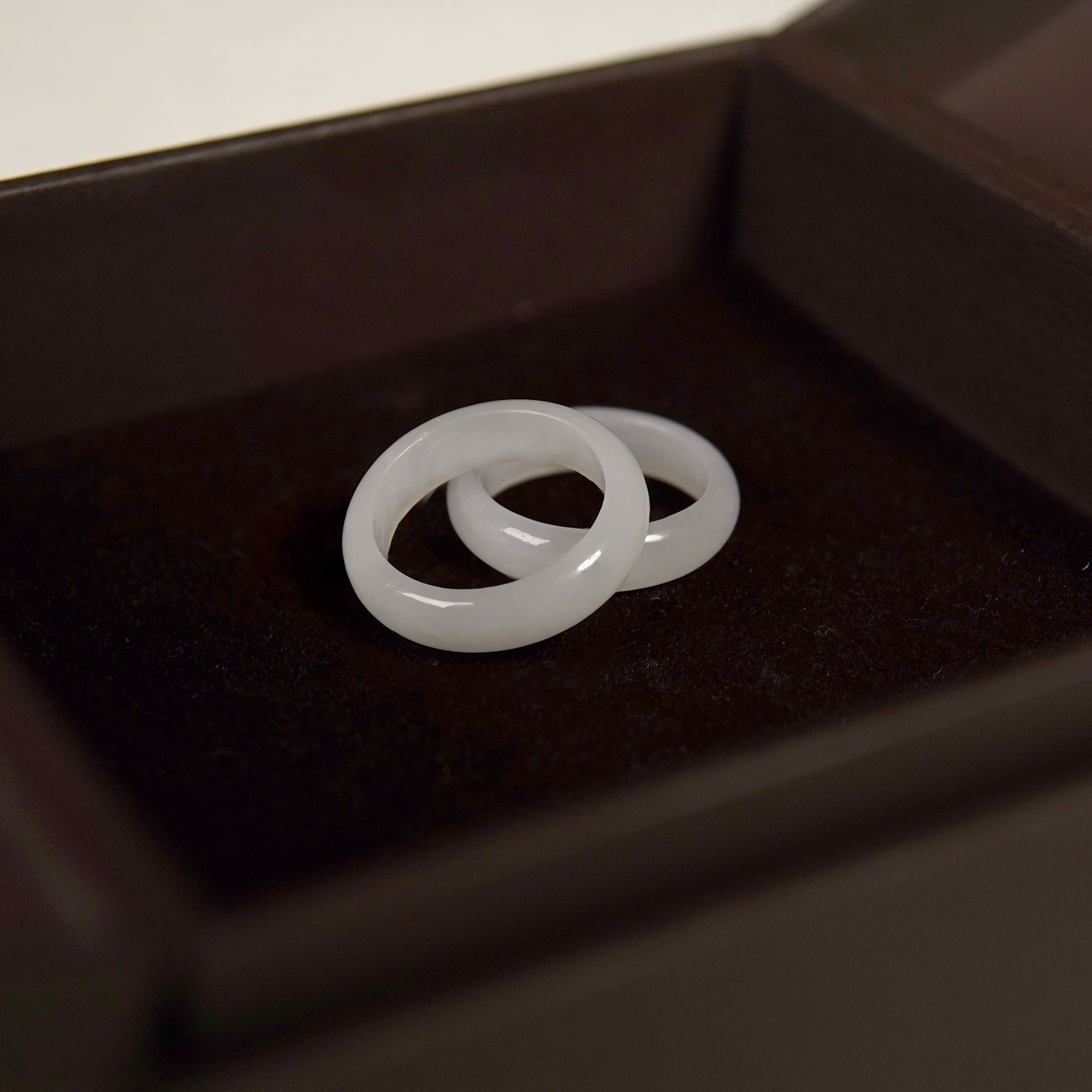 【苏禾珠宝】天然和田玉白玉戒圈 拍一发一多样性发货