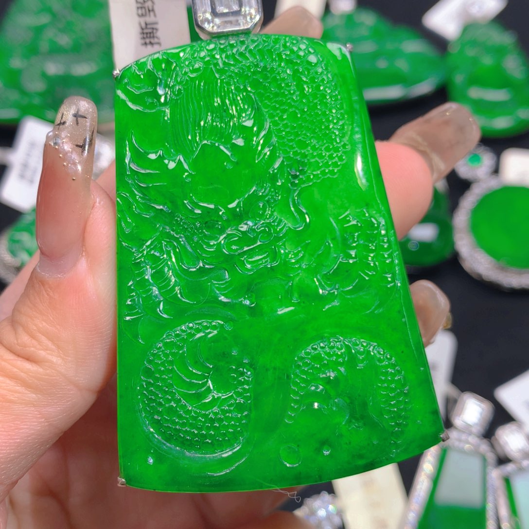 翡翠颈饰银S925镶嵌好***报11111111