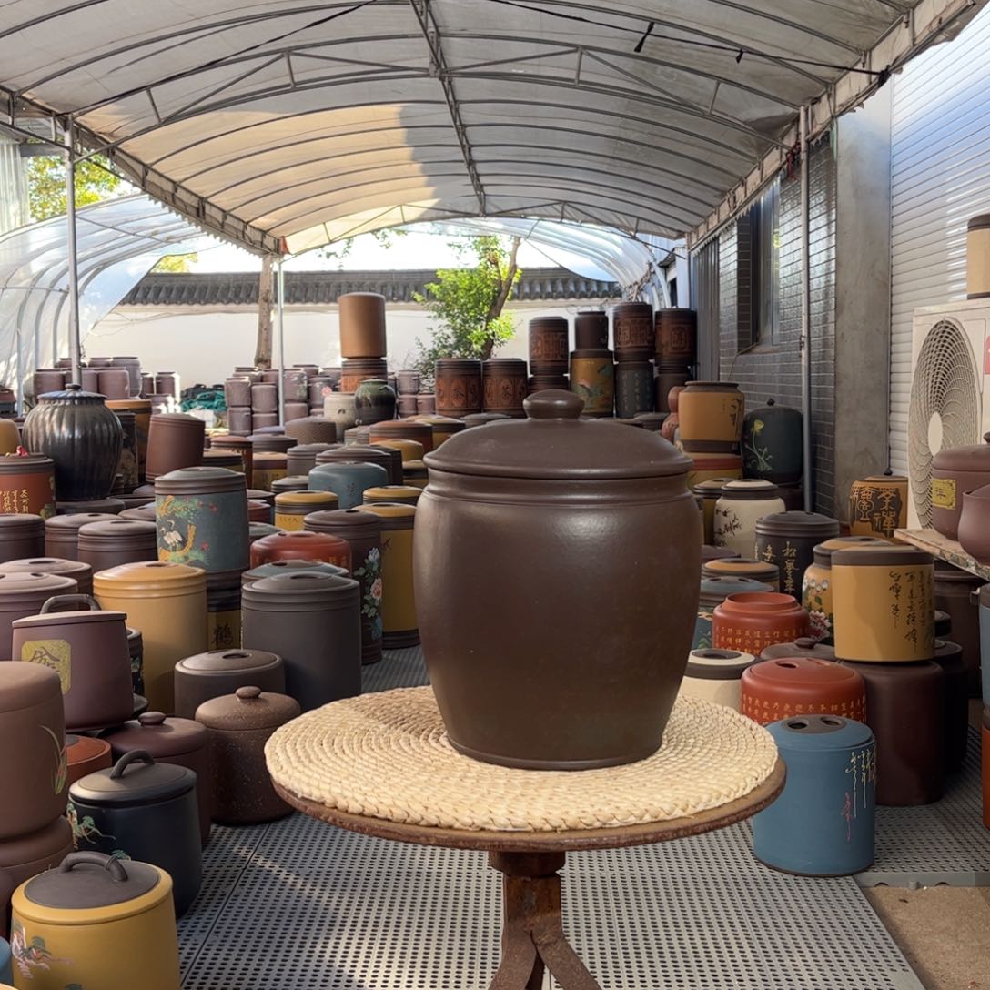 茶叶罐紫砂10 饼茶叶罐