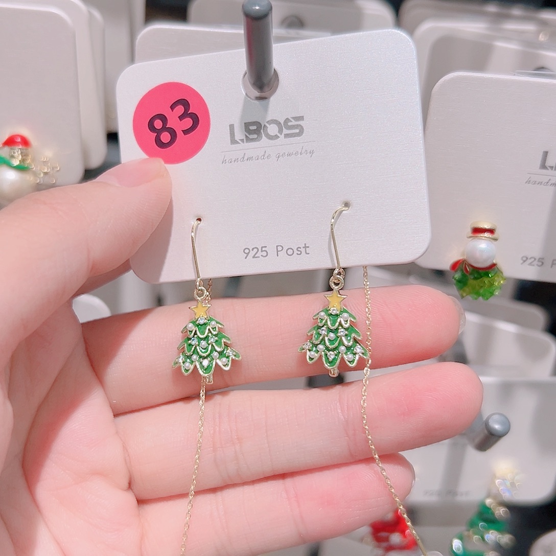 凤***露锆石纯铜合金耳环