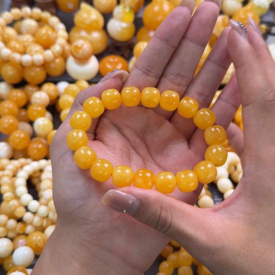 蜜蜡未镶嵌珠宝奇石同料13mm