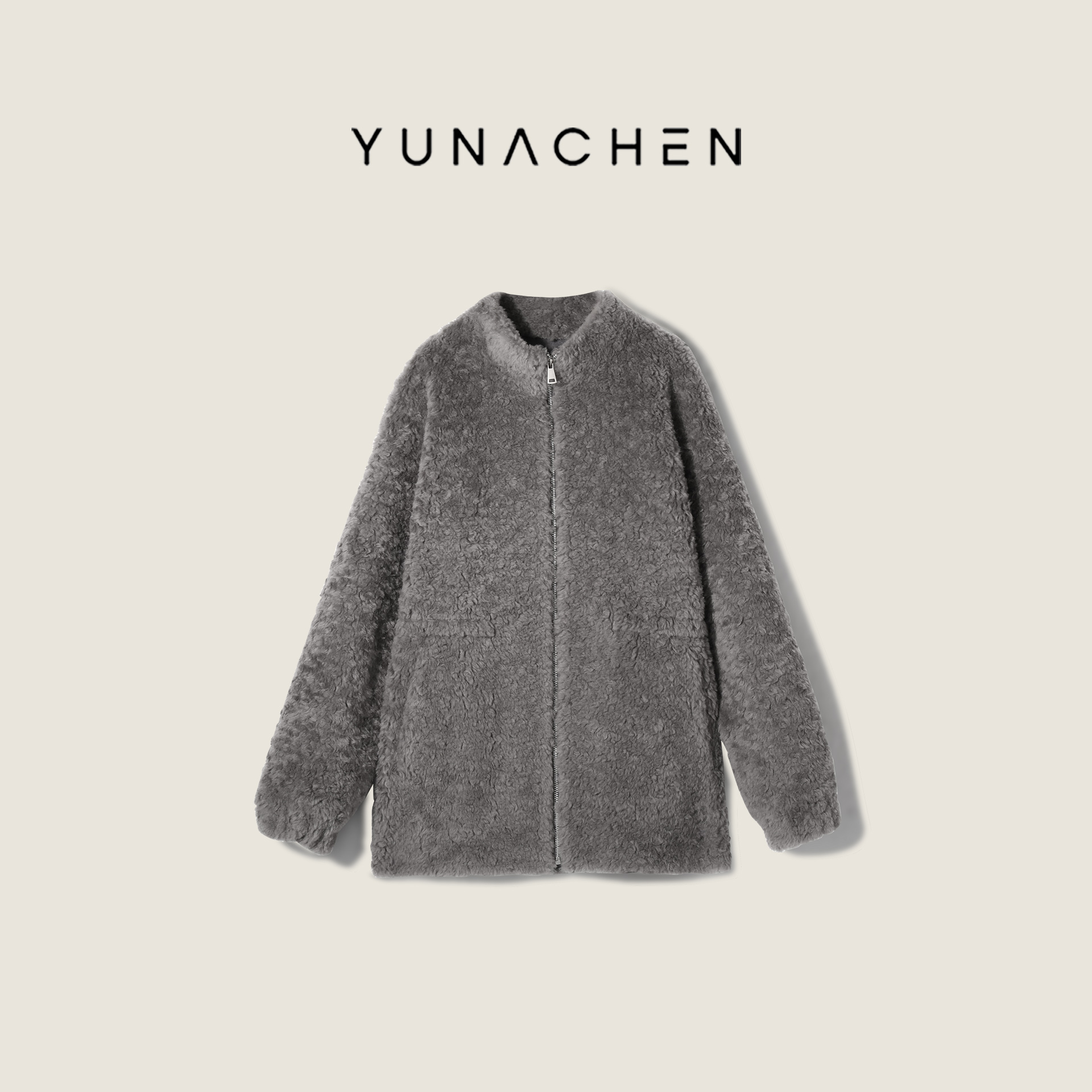 菠萝宝宝yuna【半岛情书】100绵羊毛皮草外套YL6