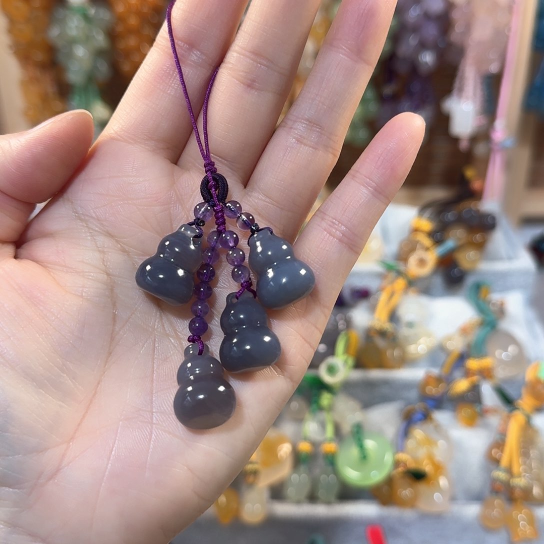 玛瑙/玉髓手机挂件福利款未镶嵌