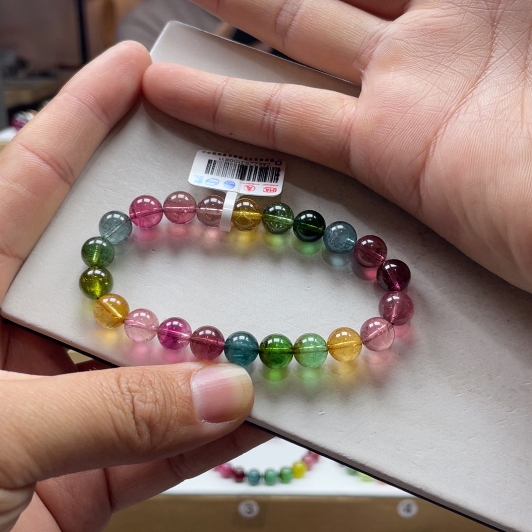 碧玺手串未镶嵌8.5mm.mmmmmmmmm