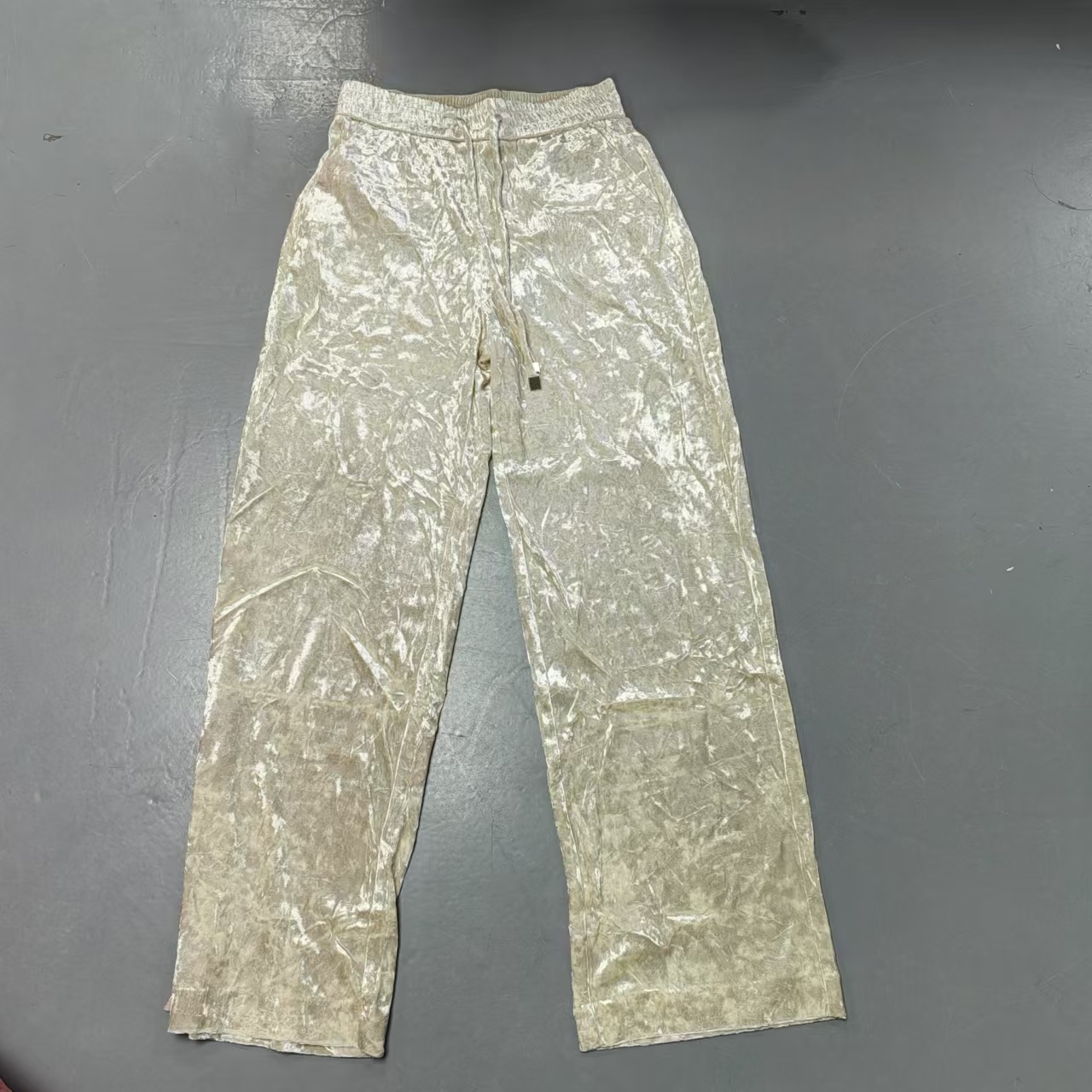 【南油玲姐】白色松紧腰休闲裤8833