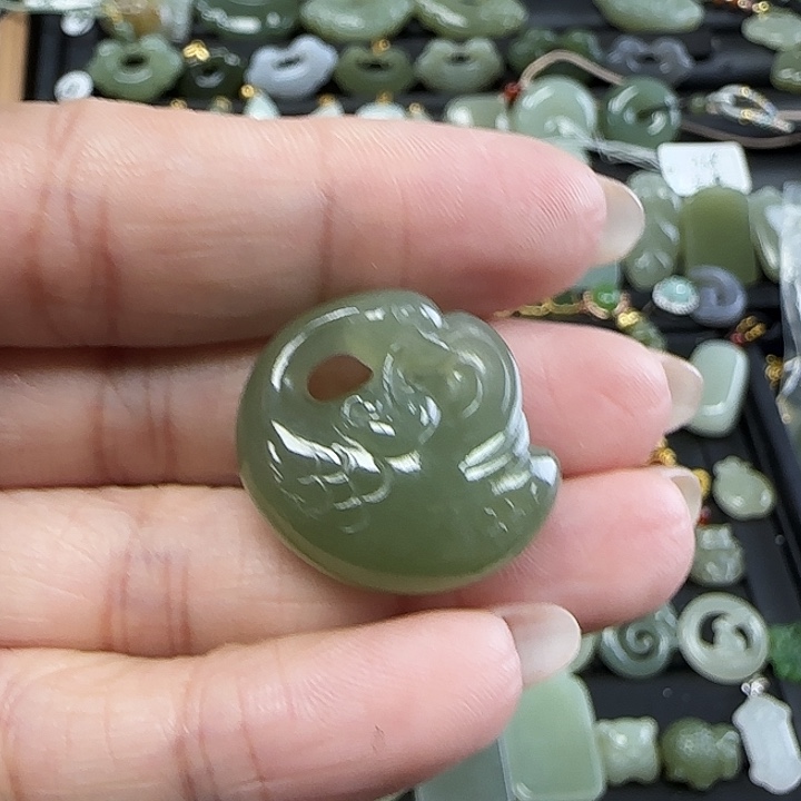 和田玉吊坠(不含链)未镶嵌