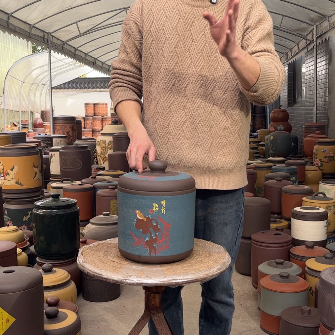 紫砂茶叶罐8 饼茶叶罐