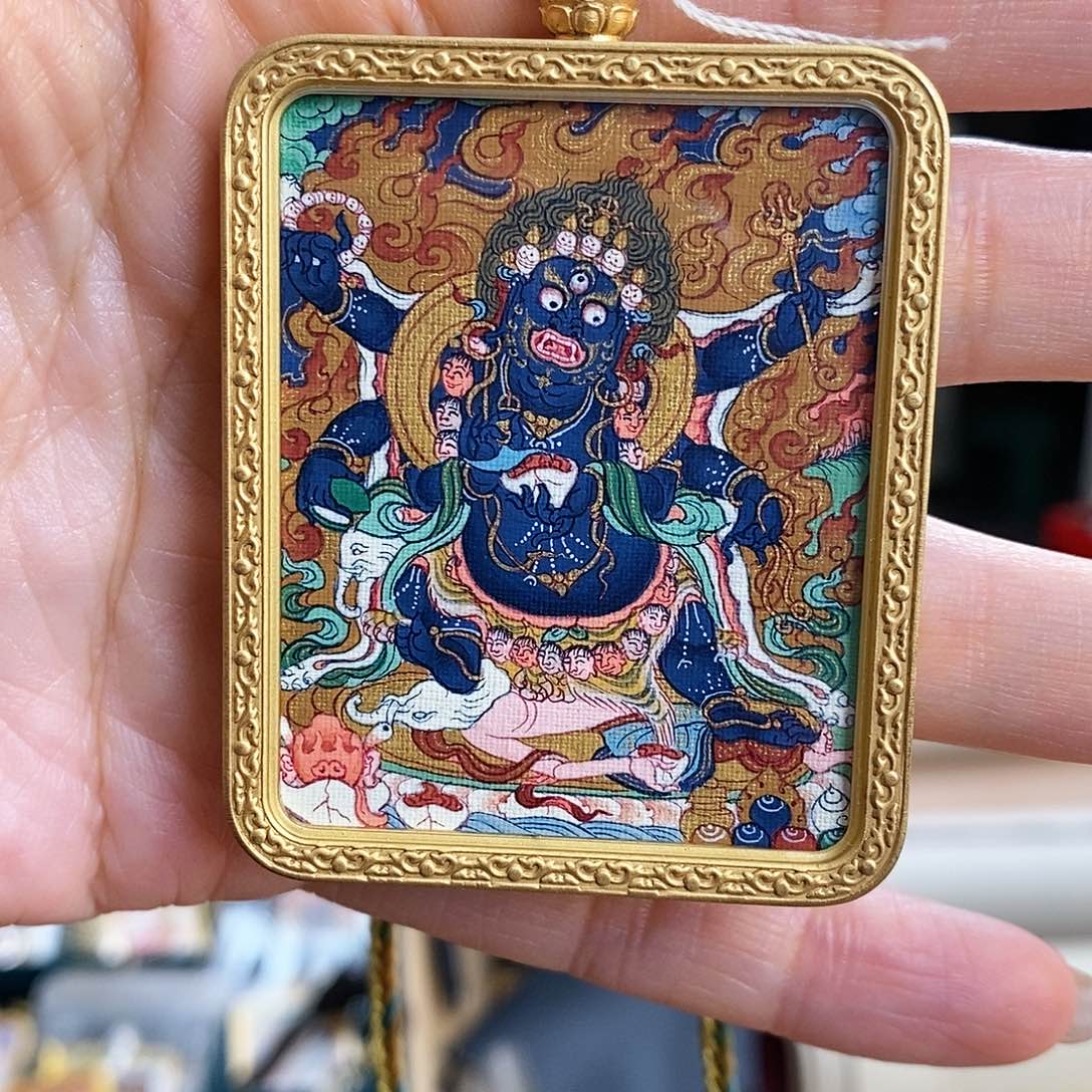 装裱画正***中青海热贡手绘唐卡画芯