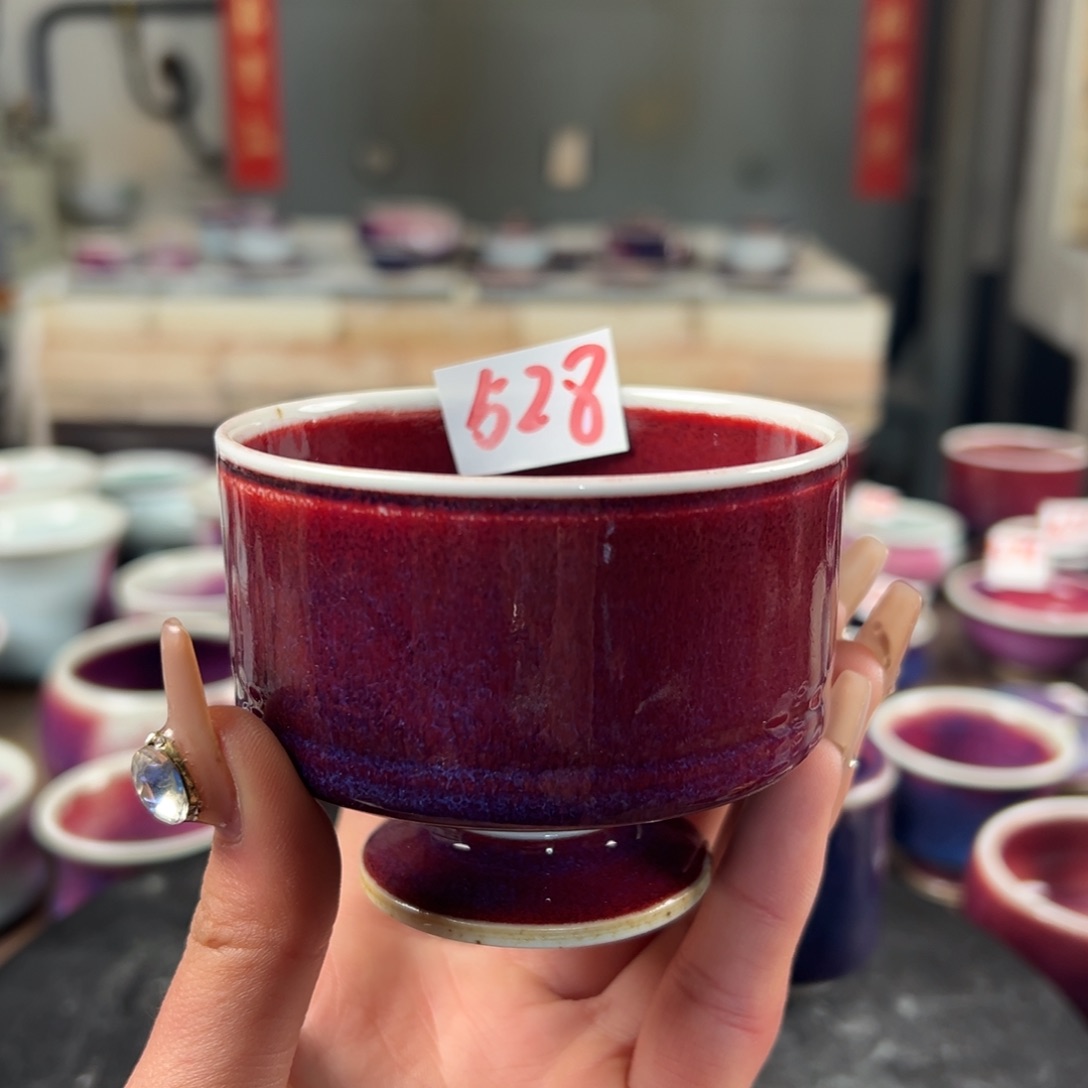 瓷片微瑕主人杯纯手工