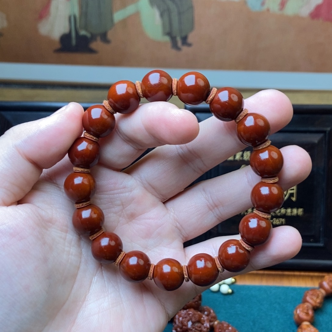 手串橄榄核光珠1.2➕