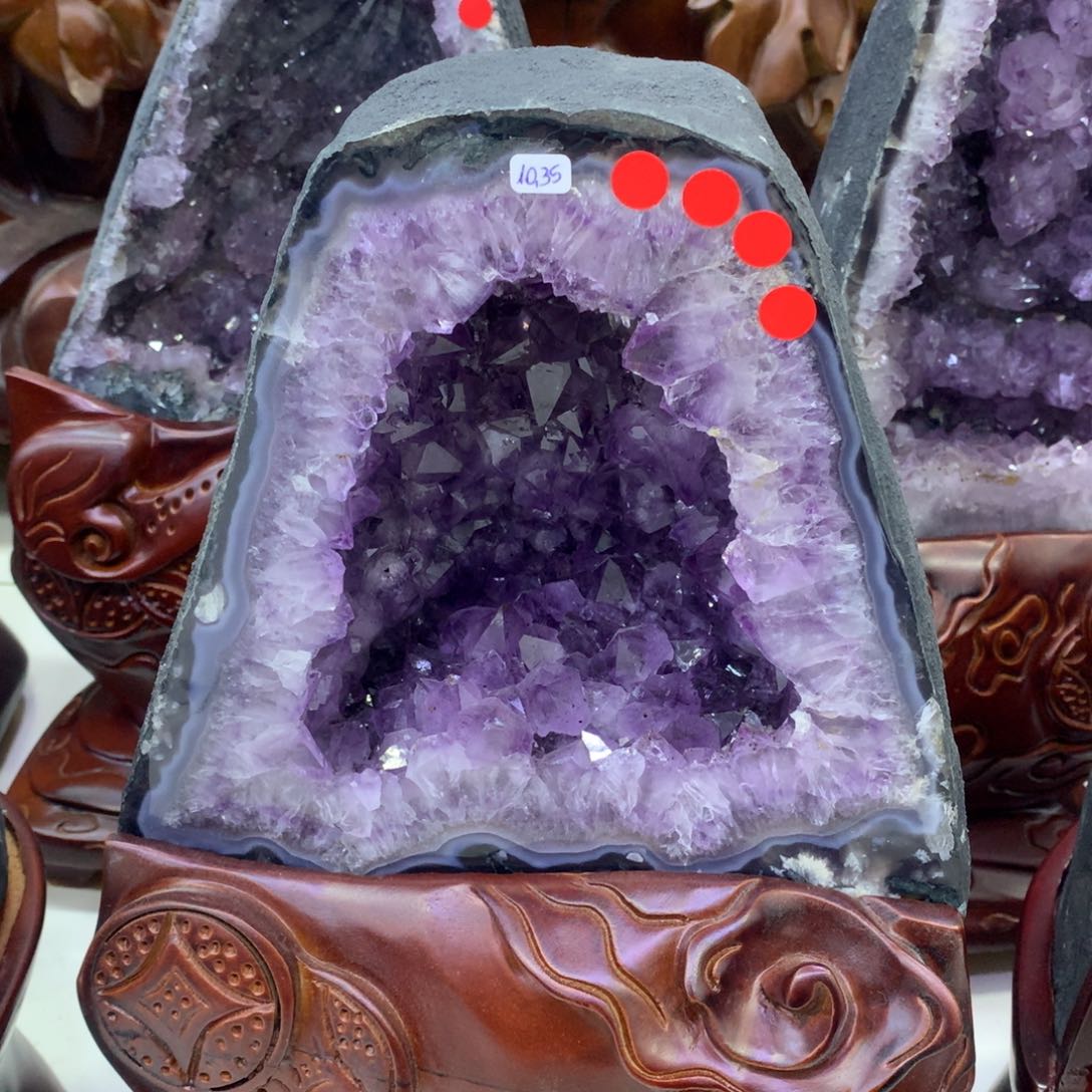 水晶紫水晶摆件未镶嵌