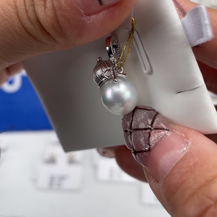 海水珍珠颈饰银S925镶嵌