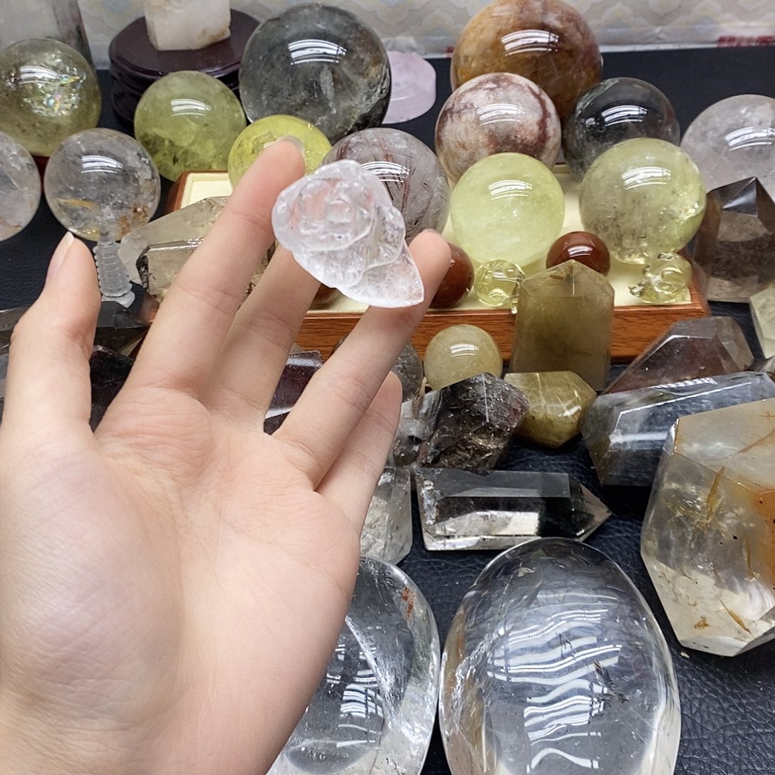 水晶未镶嵌珠宝半成品256水晶石