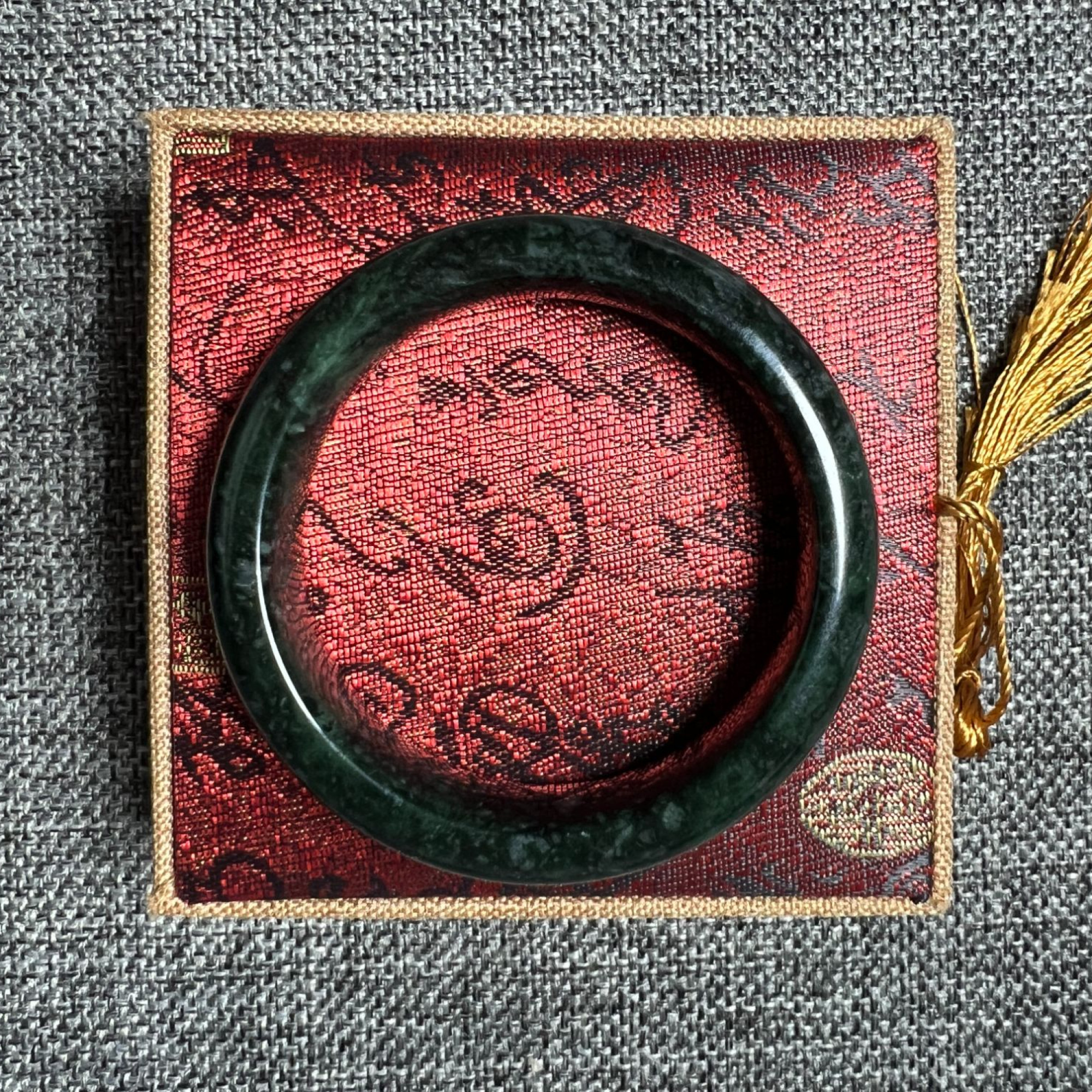 合金手镯 绿色简约藏域饰品  FXBH