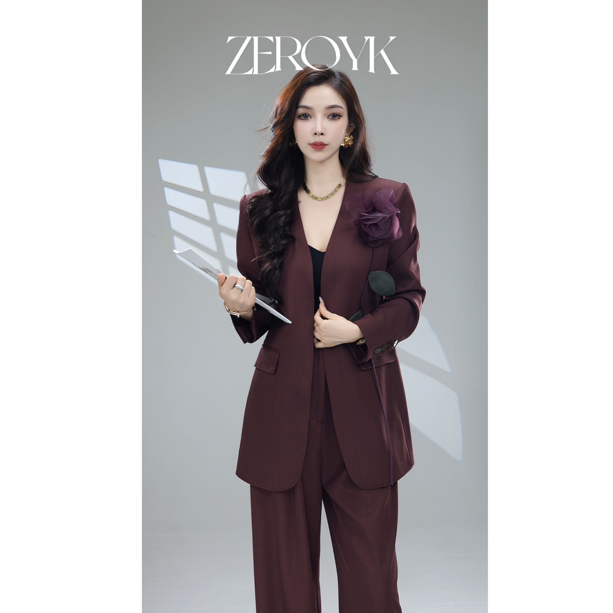 ZEROYK【翎蔻】深圳南油极简风气质轻奢优雅出勤职业设计师套装