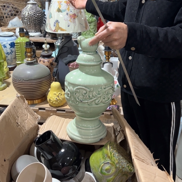 摆件高度38厘米口径6厘米微瑕捡漏