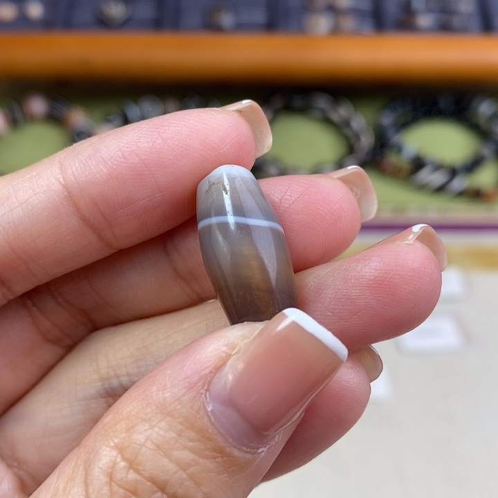 玛瑙/玉髓单珠未镶嵌