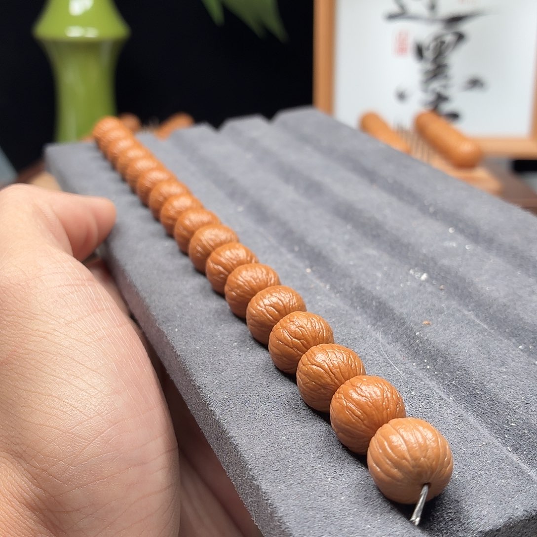 得***腰猴头核桃吊坠12聚宝盆