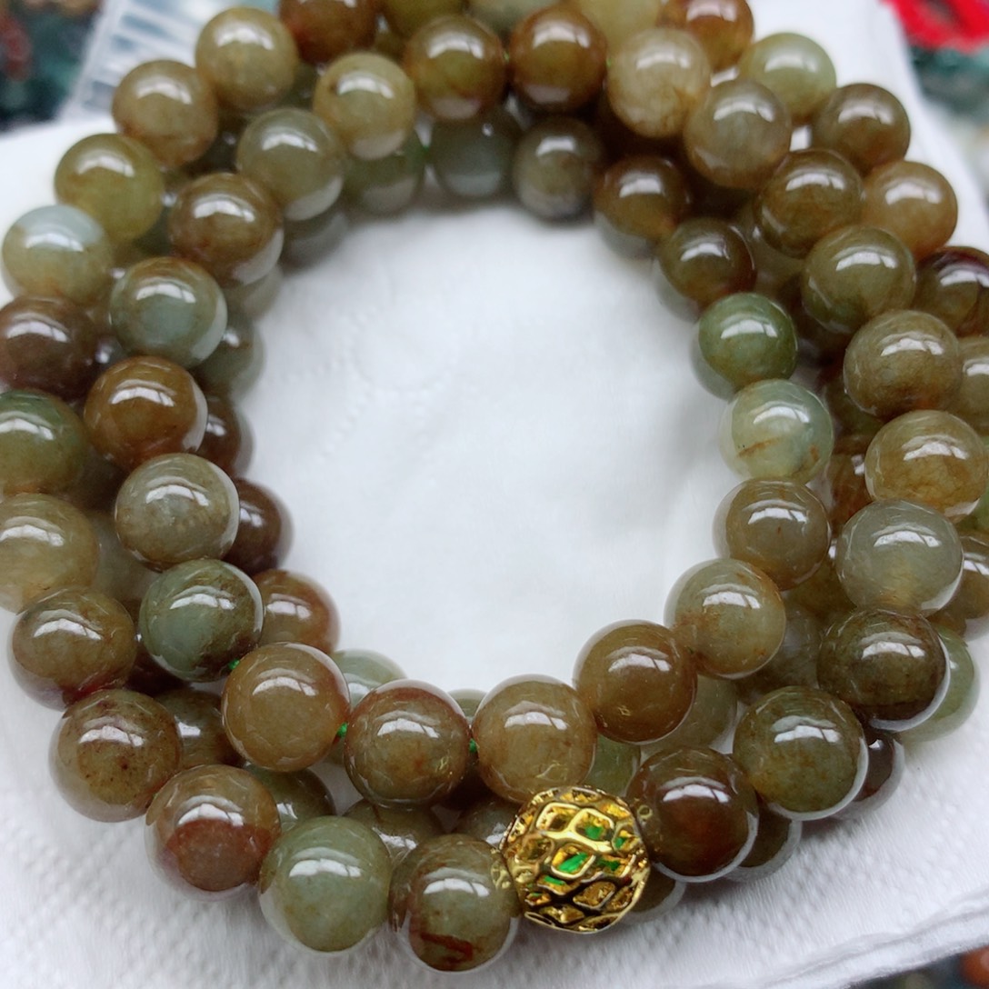 翡翠未镶嵌颈饰珠子翡翠