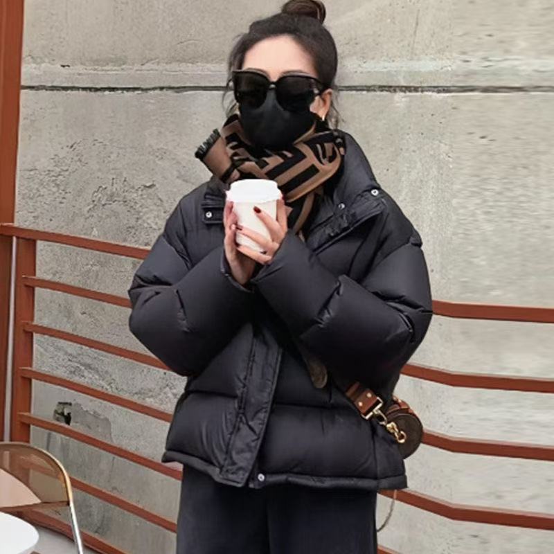 2025冬季新款棉服女短款韩版宽松加厚百搭立领棉衣棉袄外套