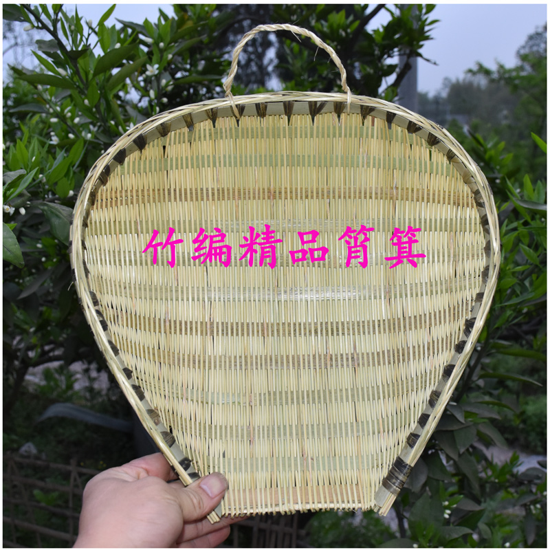 筲箕精品漂亮30×30厘米筲箕纯手工编制沥水洗菜