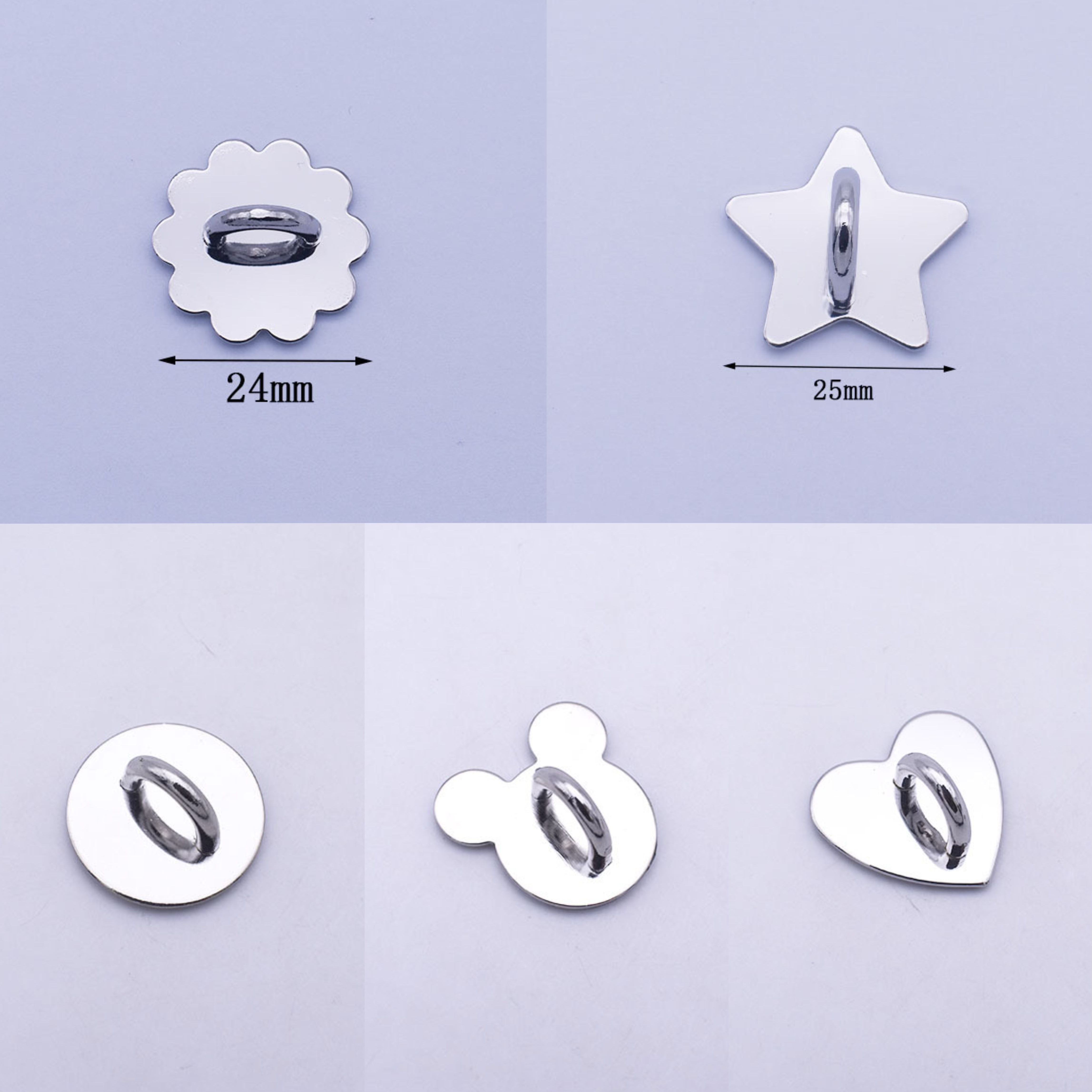 小众韩系金属挂钩爱心星星米奇diy手链装饰配件手机壳吊坠扣女款